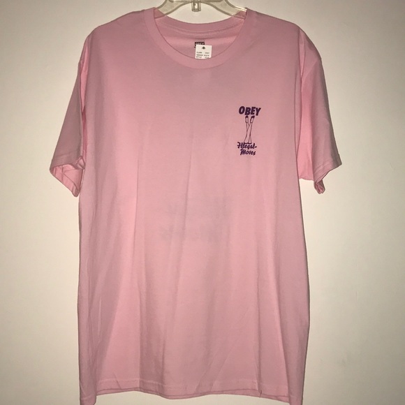 Pink obey shirt Clearance